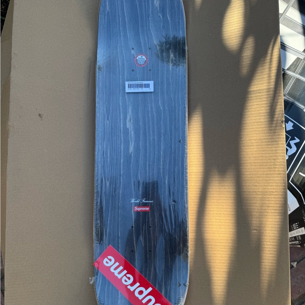 Supreme KAWS Chalk Logo Skateboard Deck (Red) - Picture 2 of 4